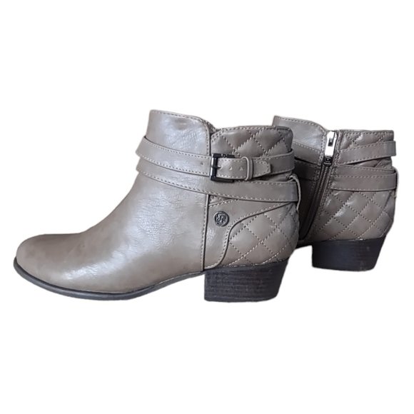 Liz Claiborne Posh Ankle Boots Taupe Size 9 - Picture 1 of 16